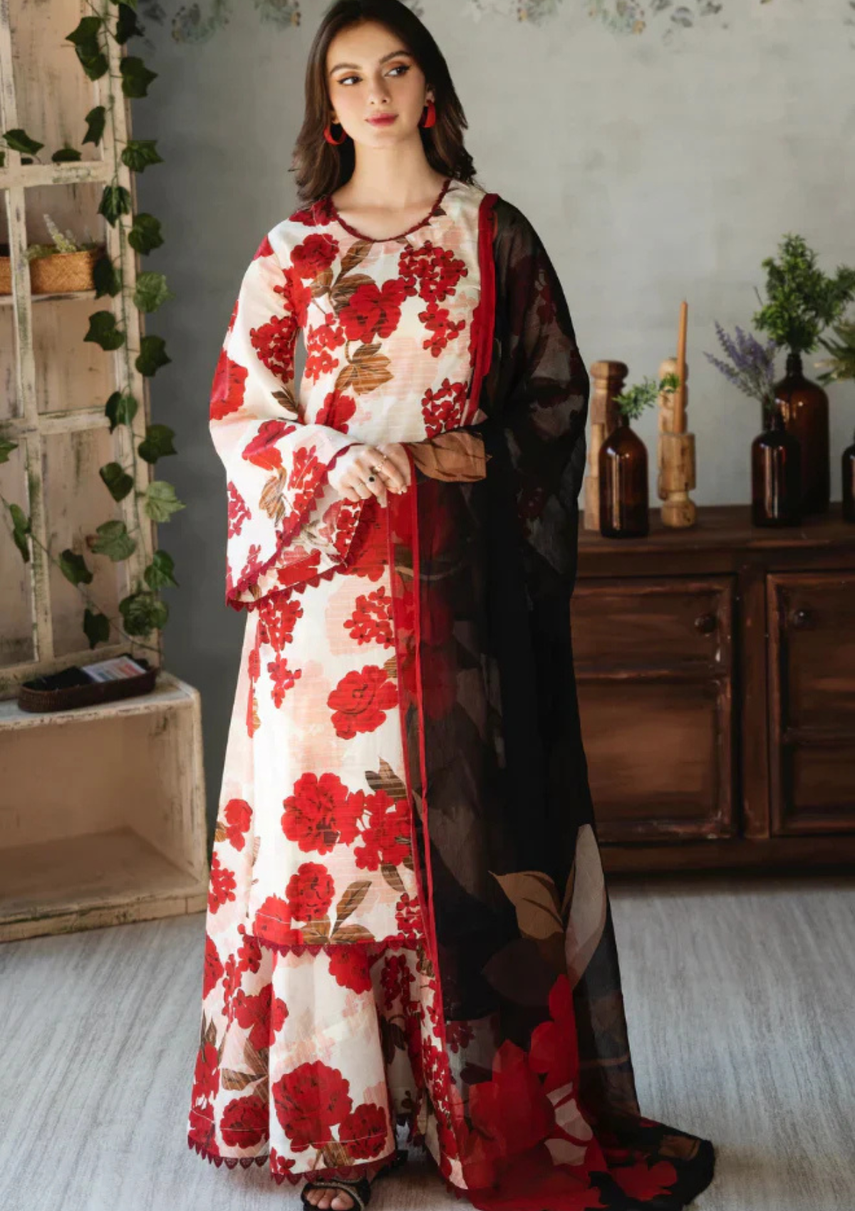 So Kamal Unstitched 3pc Digital Bana Dora Printed Lawn-SNW-3102